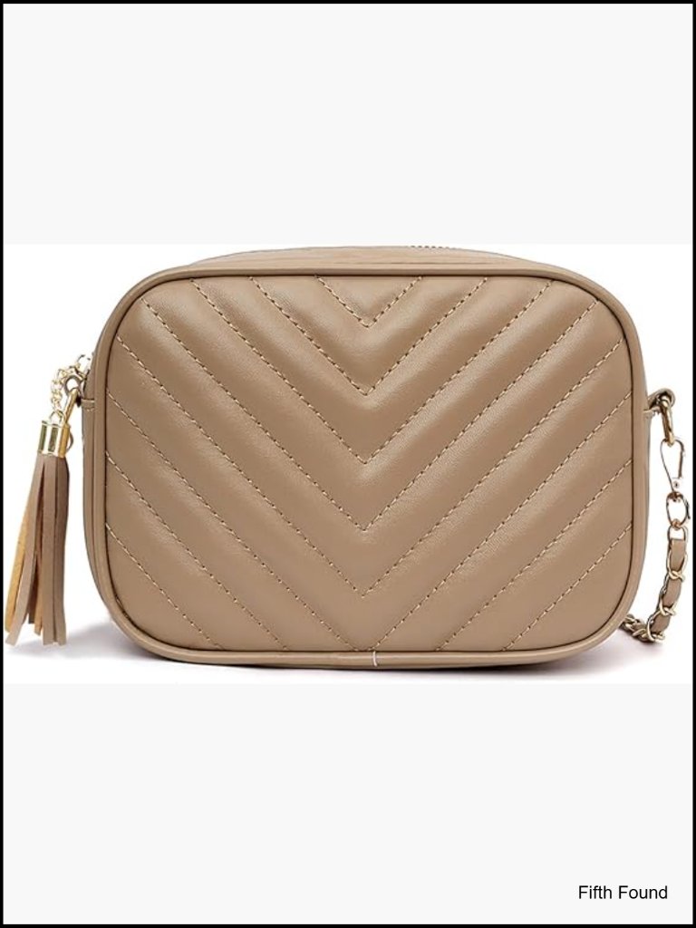 Small Quilted Crossbody Shoulder Handbag Trendy Clutch Purse Camera Bag